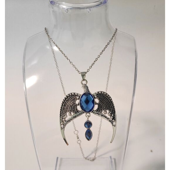 NWT Ravenclaw Lost Diadem Tiara Necklace, Silver Chain Pendant Harry Potter - Picture 6 of 6